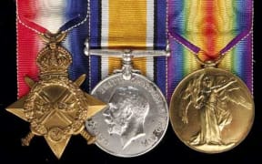 Trio of medals awarded to the only NZ soldier at Gallipoli sentenced to death.