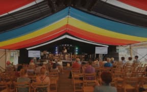 The Media Circus big top hosted the big debates at the Byline Festival.