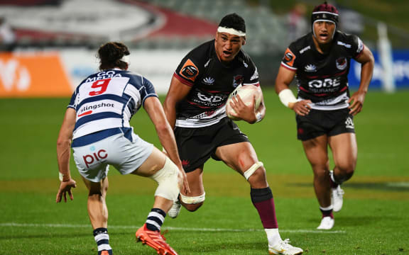 North Harbour player Murphy Taramai during their Mitre 10 Cup rugby match Auckland v North Harbour. North Harbour Stadium, Auckland, New Zealand. Saturday 24 October 2020.