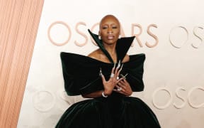 Cynthia Erivo arrives at the 2025 Oscars.