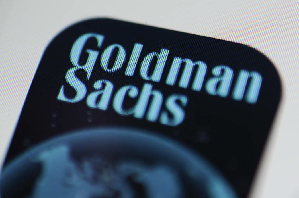 The Goldman Sachs banking application is seen on a smartphone screen on November 15, 2017. (Photo by Jaap Arriens/NurPhoto)