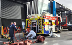 Fire in Onehunga warehouse