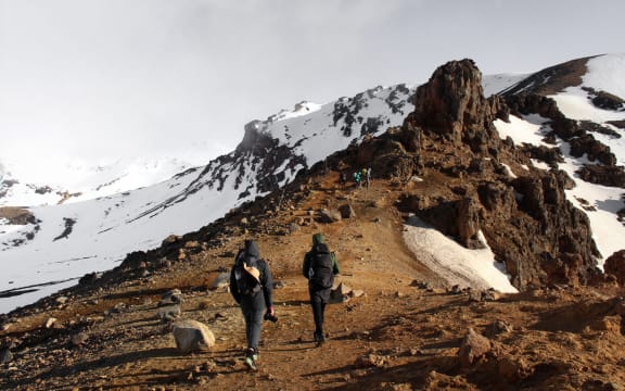 A view from the Tongariro Alpine Crossing.