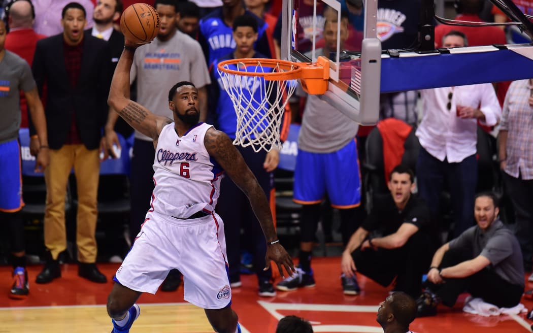 The Clippers' DeAndre Jordan in action.