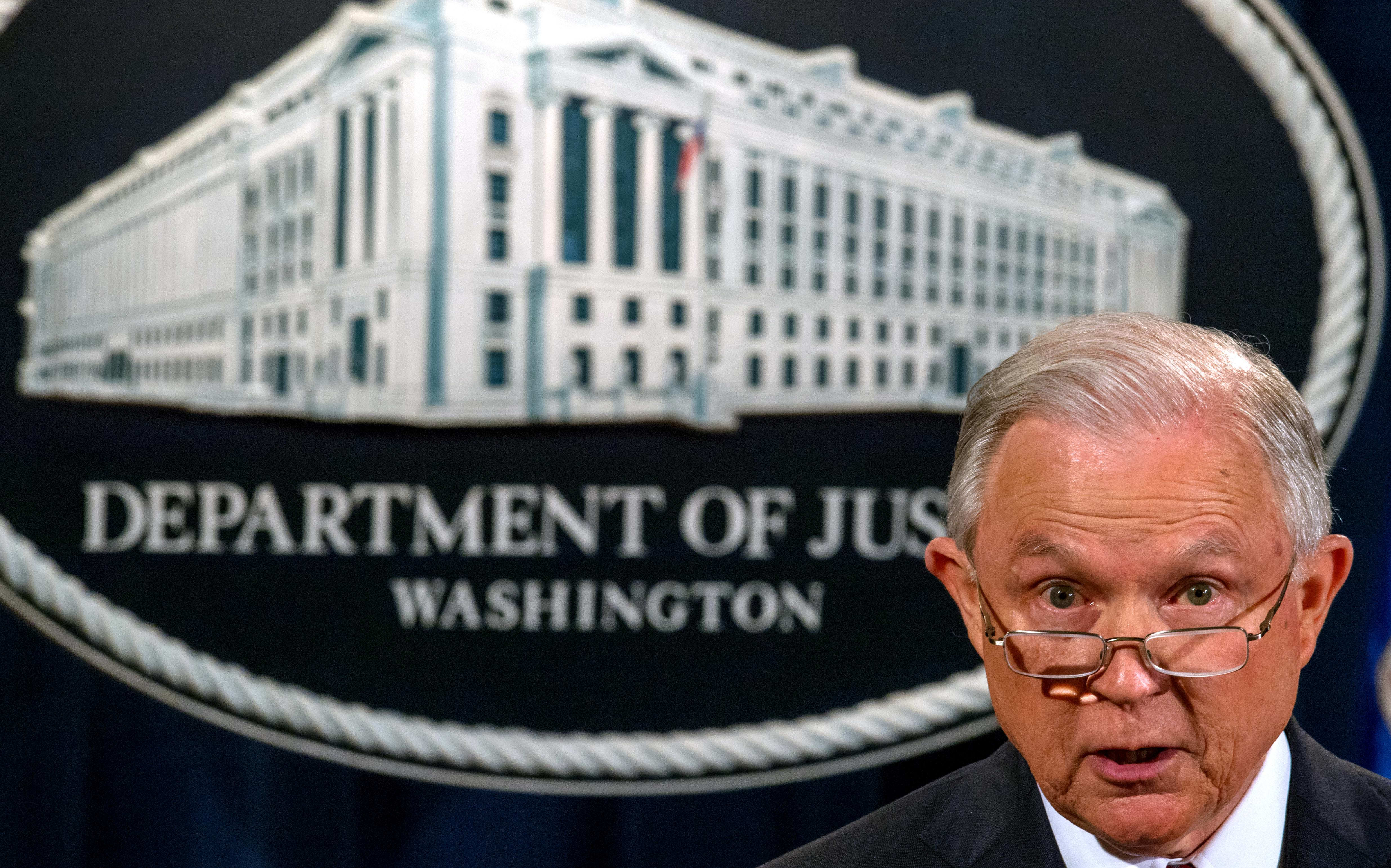 US Attorney-General Jeff Sessions announces Donald Trump's decision to back the DACA programme for so-called Dreamers.