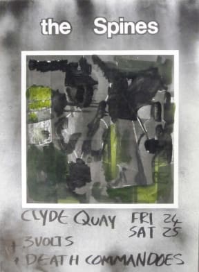 The Spines - 1984 gig poster