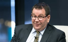 Grant Robertson giving his first major speech as Finance Minister. 1 December 2017.