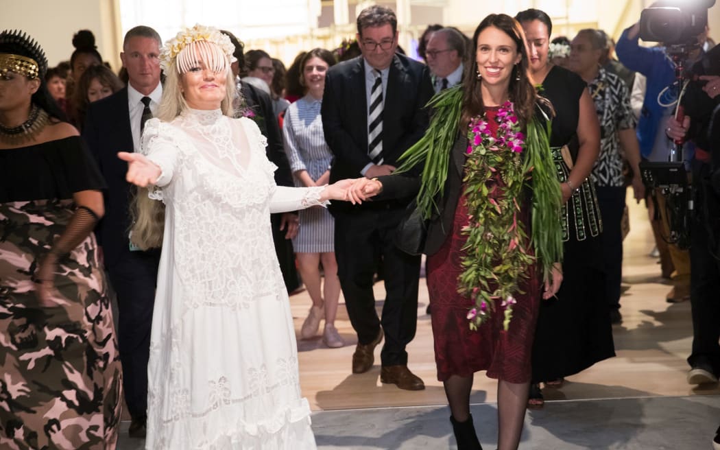 The prime minister attended the gallery opening last night.