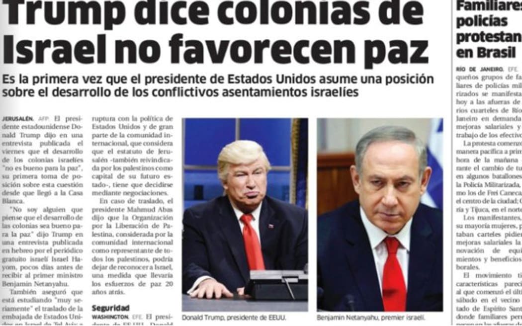 El Nacional mistook Alec Baldwin posing as Donald Trump for the real US president.