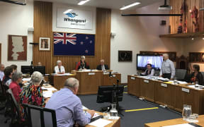 Whangārei district councillor Phil Halse speaks against his council's November decision for Māori wards.