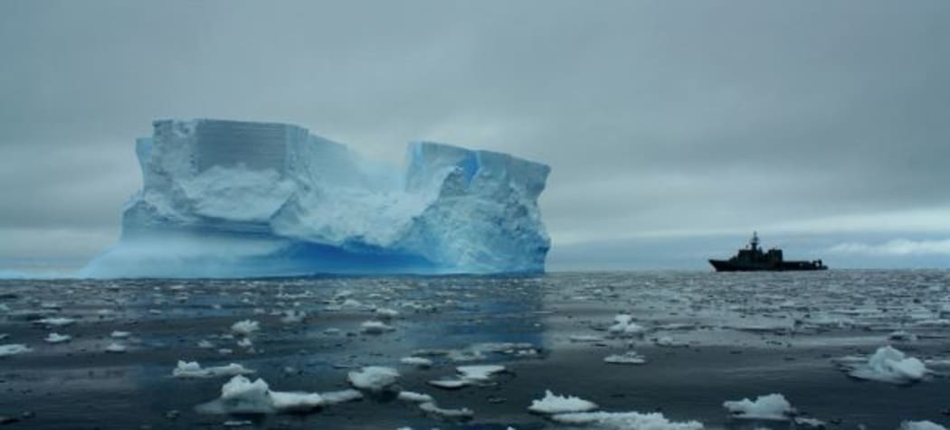Monitoring missions: An offshore patrol vessel in the Ross Sea.
