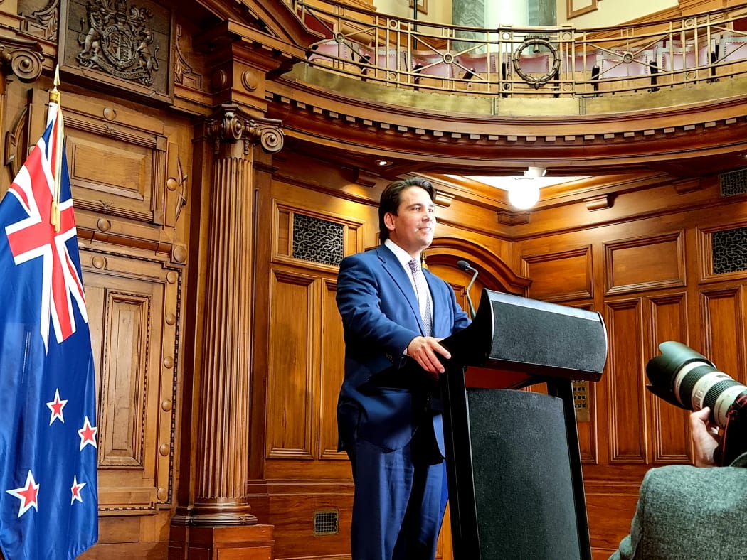 Simon Bridges announcing he is retiring from politics.