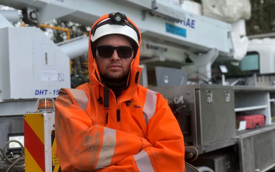 PowerNet team leader Rob Wylie says the damage to the region from last week's storm is the worst he's seen on the job.