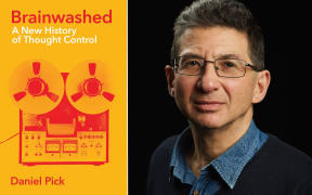 Daniel Pick and cover of his book Brainwashed
