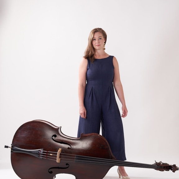 Double bass player Alanna Jones