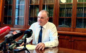House Speaker Trevor Mallard speaking about the new Parliament building.