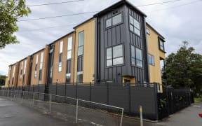 Newer styled terrace/apartment housing on Pt Chevalier Road, opposite the Pt Chevalier Rugby League Club - slated for demolition - 03 December 2025. Can be used as a generic.