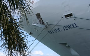 The P&O cruise ship Pacific Jewel docked in Noumea.