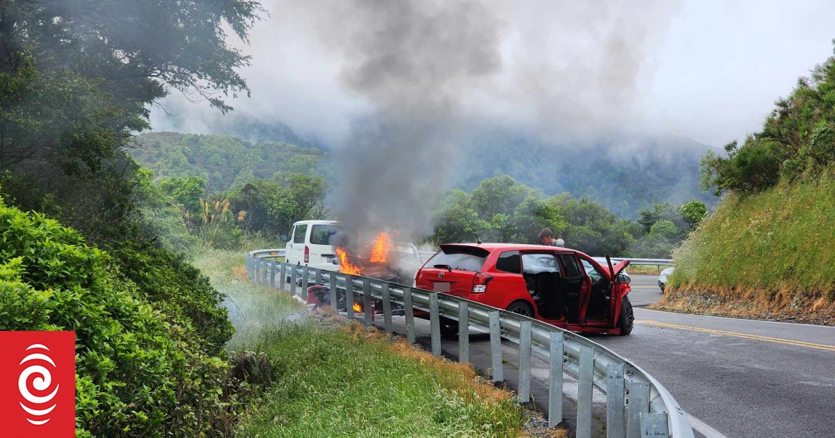 Witness tries to extinguish car fire after Remutaka Hill motorway crash - Vimarsana News