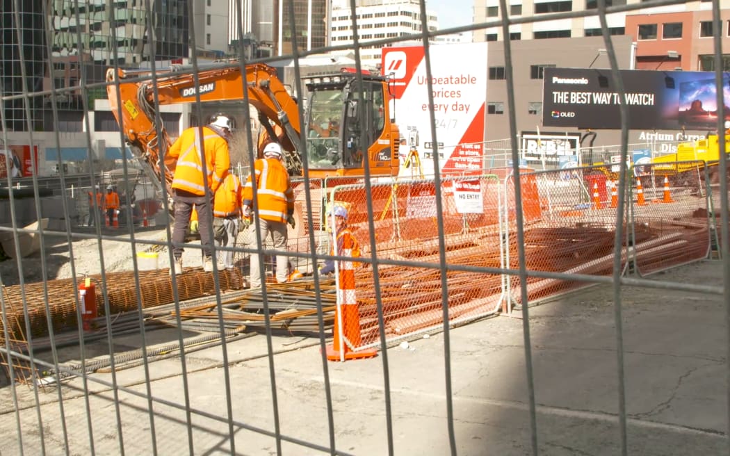 City Rail Link work on Albert St.