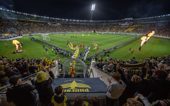 General view during the A-League Men’s Semi Final 1 (2nd leg) - Wellington Phoenix v Melbourne  Victory FC at Sky Stadium, Wellington on the 18th May 2024. © Copyright image by Marty Melville / www.photosport.nz