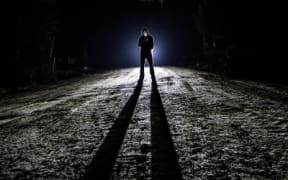 Backlit Figure