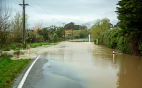 Te Horo Beach Road closed after a day of rain