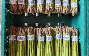 The workers ensure each bundle is taped neatly as presentation is key