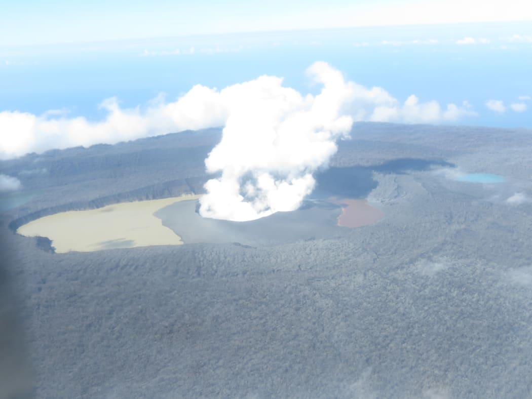 The Ambae volcano