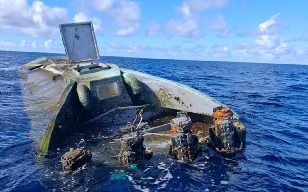 he second narco sub found in Solomon Islands waters was discovered by a local MP.  (Supplied: Ben Maenu'u)