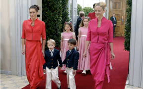 Amber Petty (R) as Bridesmaid at Princess Mary's wedding in 2004