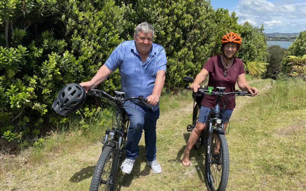 Biking is a shared passion for Kaipara Mayor Craig Jepson and partner Jeanette Reid.