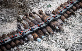 Recovered munitions are prepared for disposal