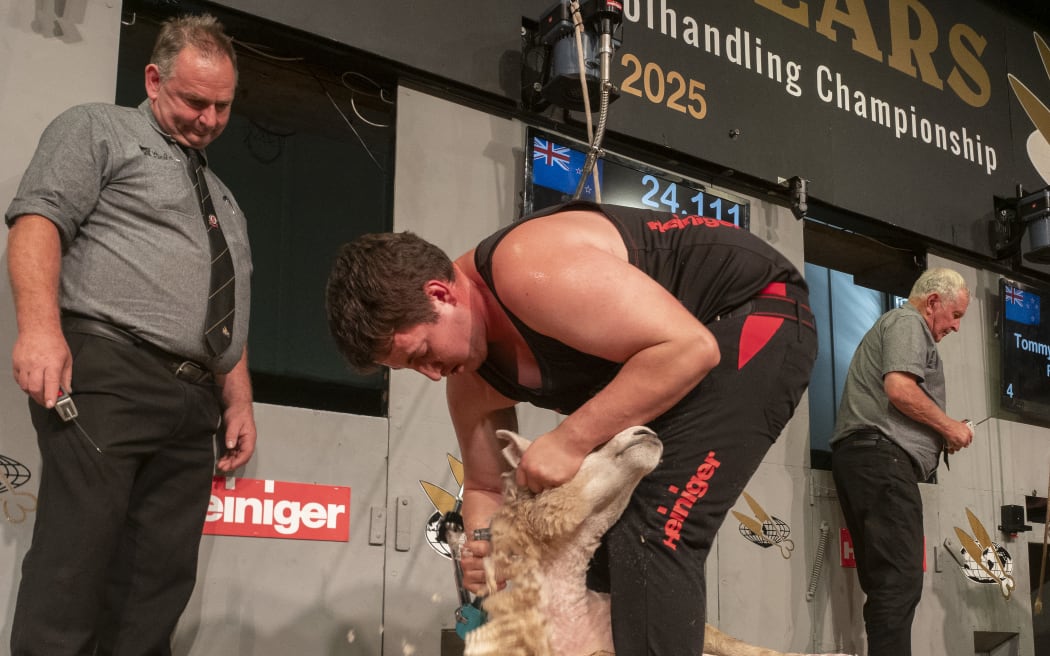 Senior shearing champion Bruce Grace, from Waitoa.