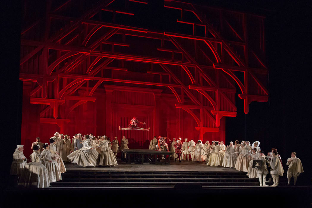 A scene from Maria Stuarda at The Met