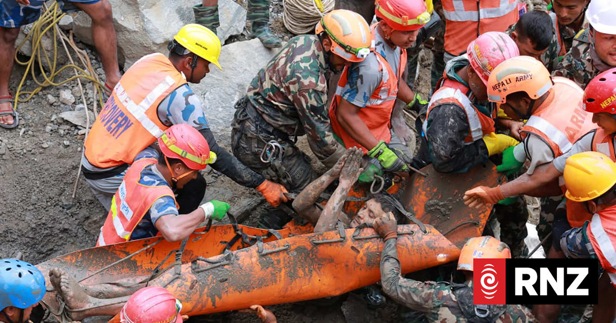 Two Men Rescued Alive From Nepal Flood Tunnel After Nine Days