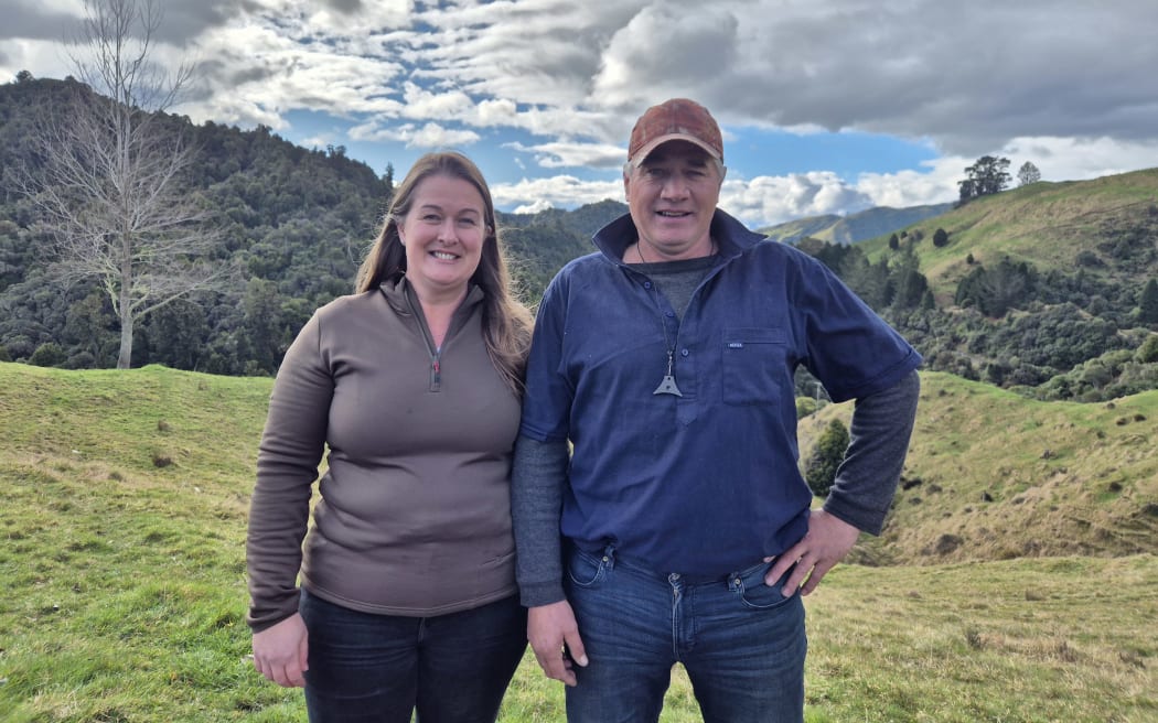 Jacinda and Richy Sheridan run Sheridan Hunting Knives from the farm they run in Motu, near Gisborne.