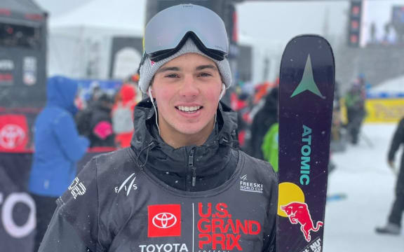 New Zealand skiier Nico Porteous