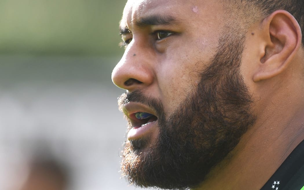 Blues and All Blacks lock Patrick Tuipulotu.