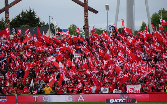 Tongan rugby league fans have been loud and proud.