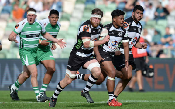 Hawkes Bays Brendon OConnor runs for a  try, Mitre 10 Cup and Ranfurly Shield match, Hawkes Bay vs Manawatu, McLean Park, Napier, Saturday, October 24, 2020.