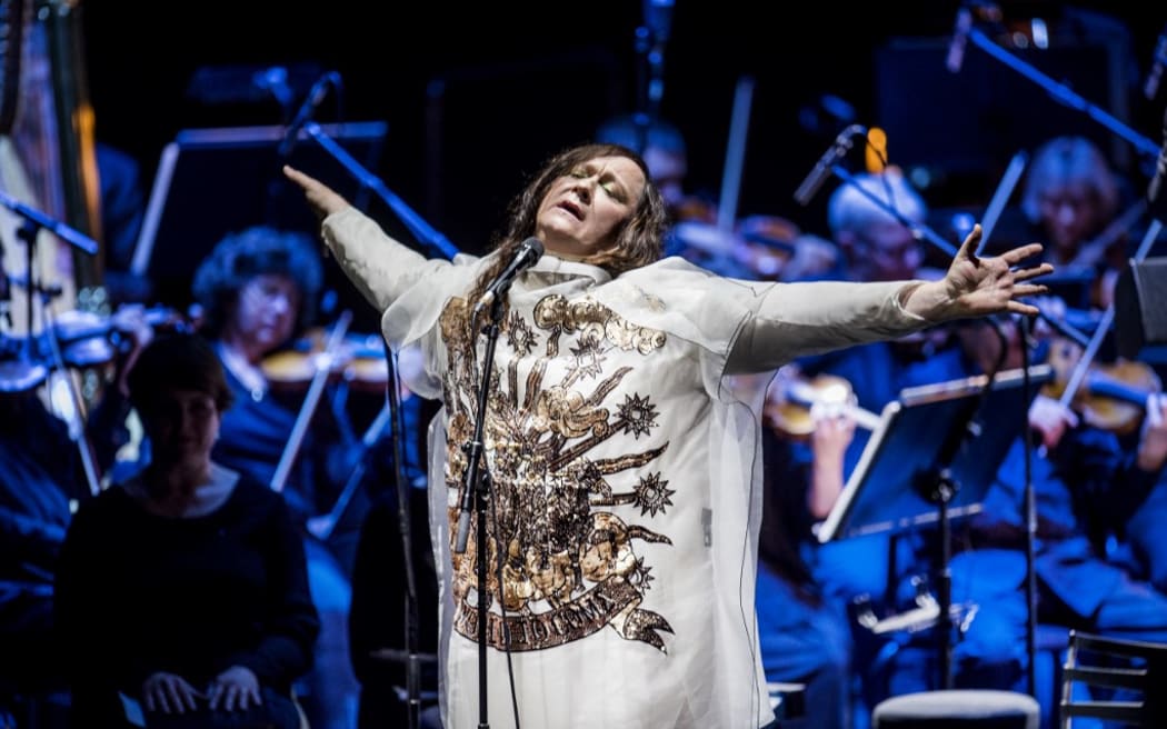 Anohni performs in Denmark in 2017.