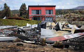 Media were allowed to look at the damage the week after it happened