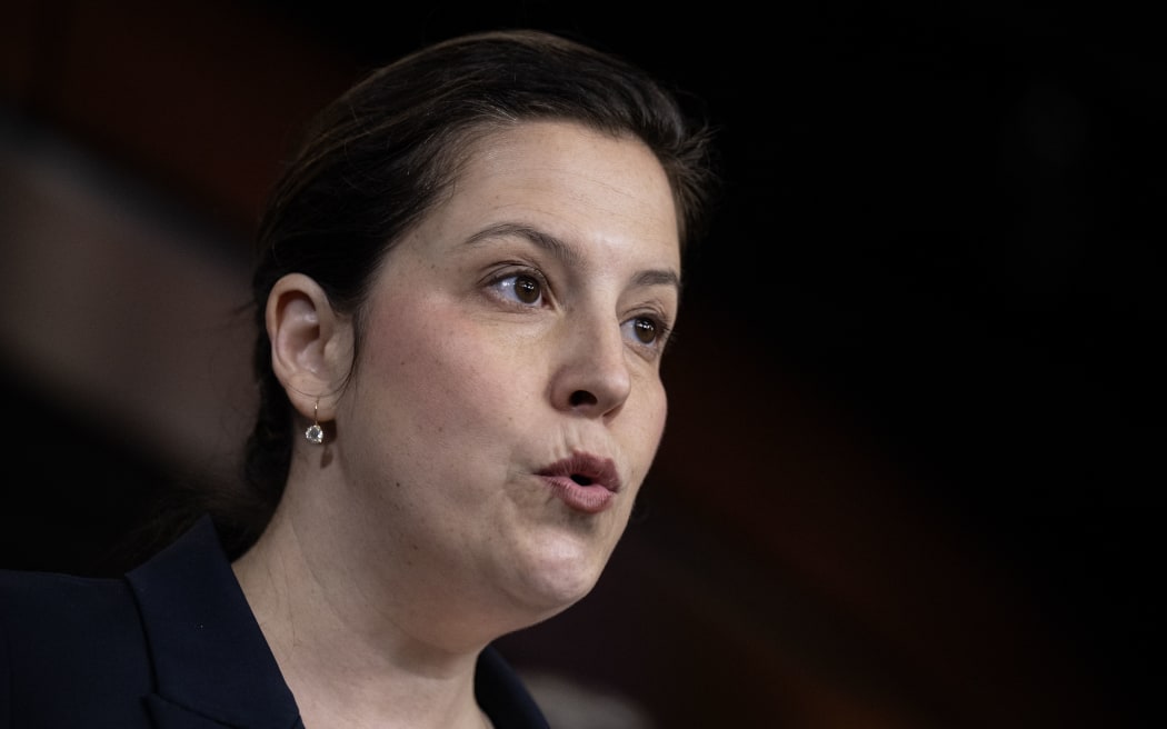 US Representative Elise Stefanik, Republican of New York, speaks during a news conference at the US Capitol on May 7, 2024, in Washington, DC. (Photo by Drew ANGERER / AFP)