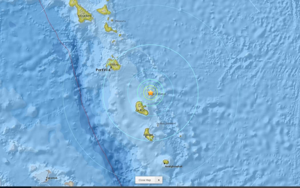 Earthquake off Vanuatu