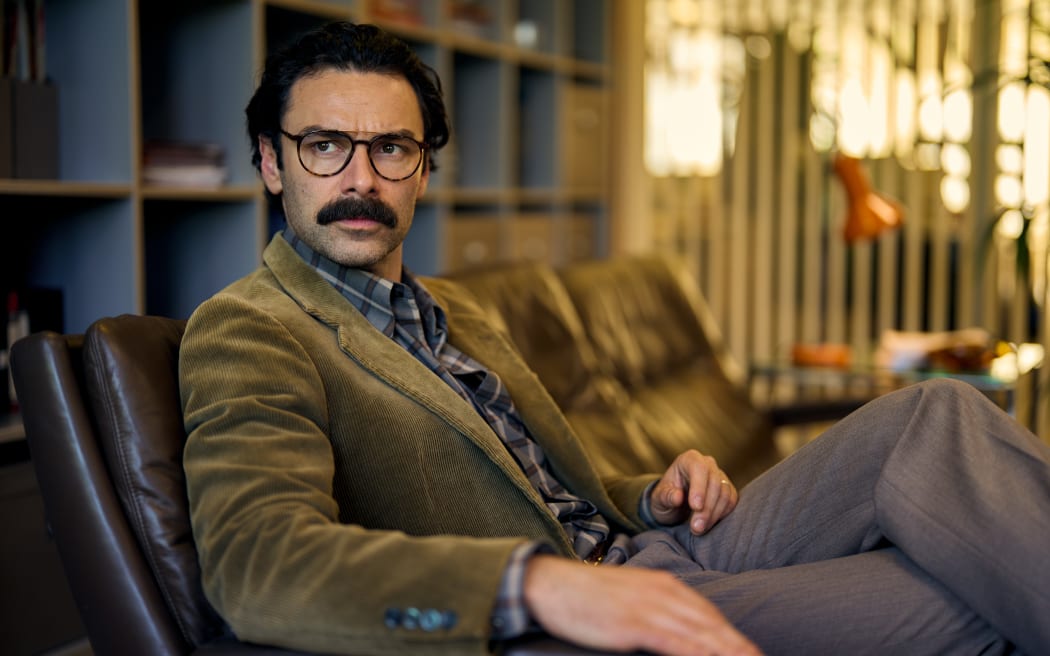 The Disney+ adaptation of Jilly Cooper's Rivals. Irish TV star Declan O'Hara is played by Aidan Turner.