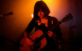 Hollie Fullbrook performing.