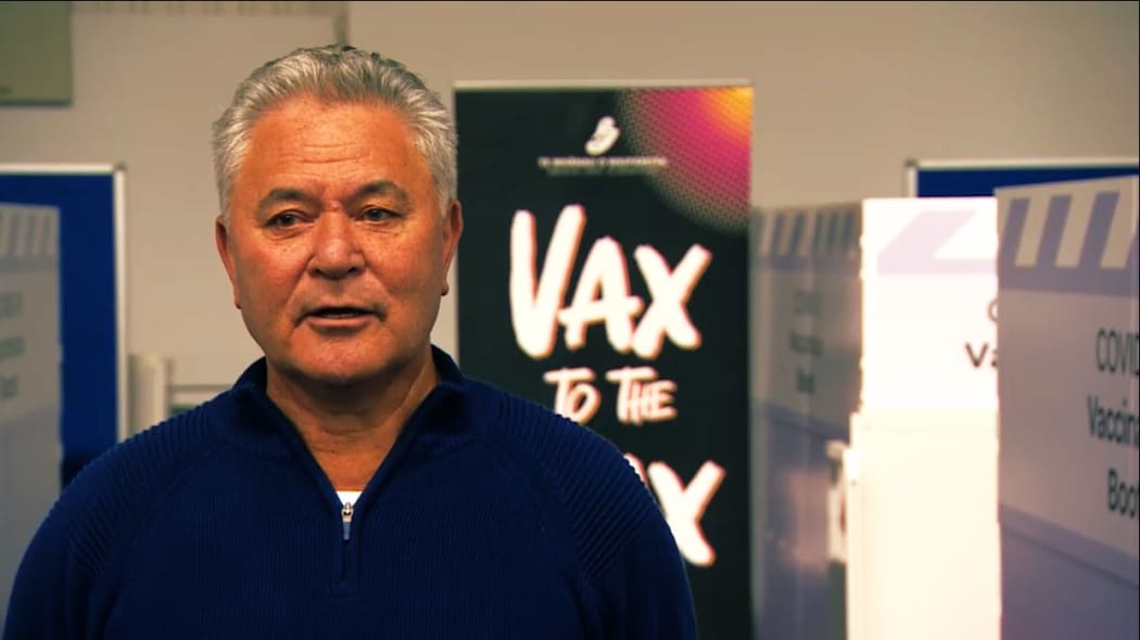 John Tamihere at Te Whānau O Waipareira's new Covid-19 vaccination clinic.