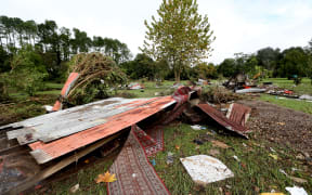 Damage and destruction caused to a family home by flooding in Stroud in the NSW Hunter.