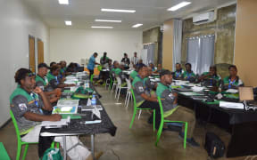 Provincial Logistics Assistants attending a pre-election workshop in Port Moresby